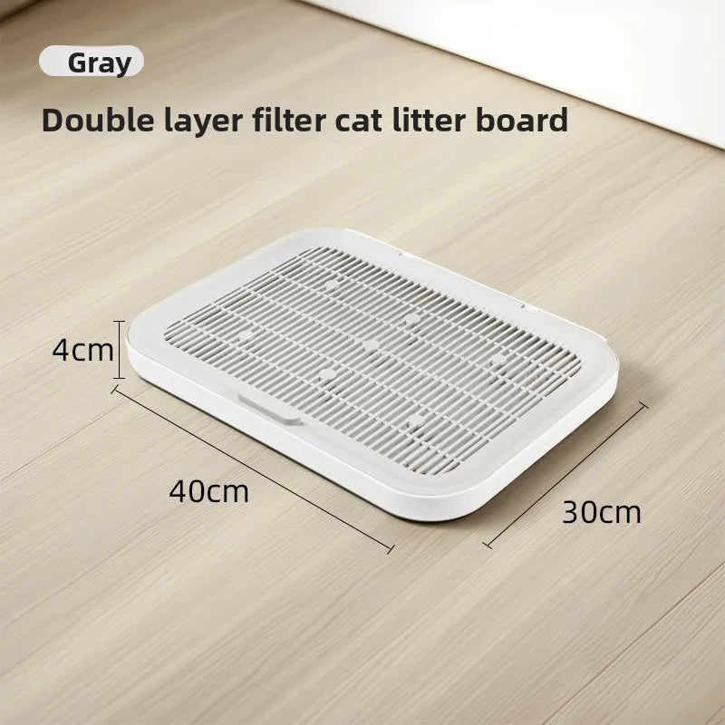 Large Cat Litter Mat Double Layer PP Washable Non Slip