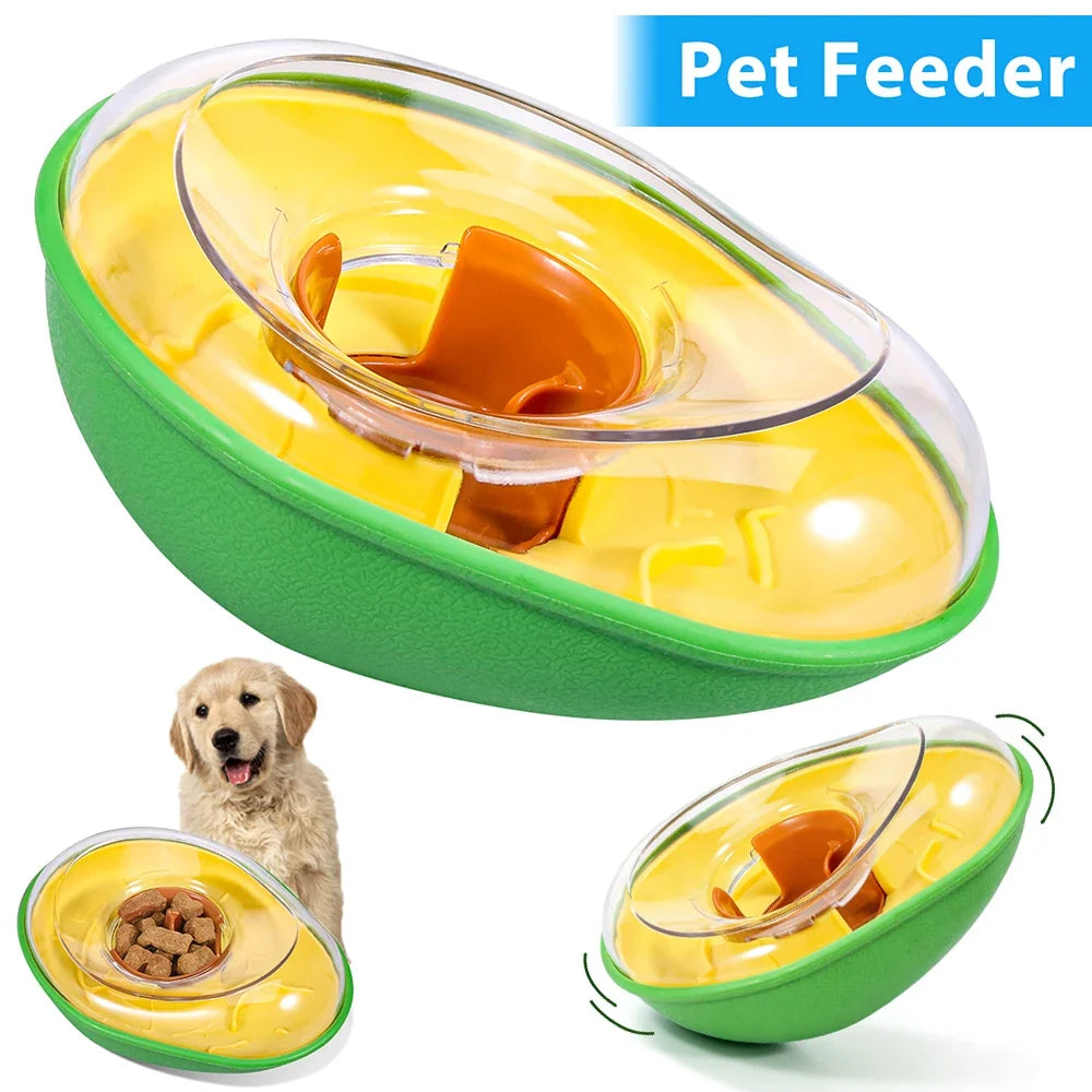 Dog Treat Dispenser Toy Avocado Non Spill - MyPetDollar.com