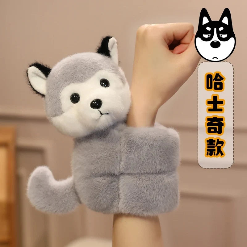 Funny Multifunctional Cartoon Animal Plush Wristband Toys for Dogs