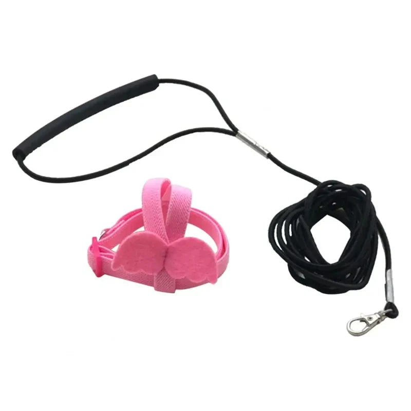 Adjustable Parrot Bird Harness Leash Set - MyPetDollar.com
