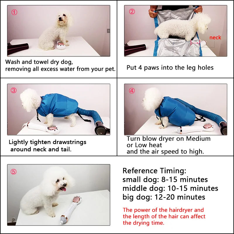 Folding Dog Hair Dryer Portable Pet Drying - MyPetDollar.com