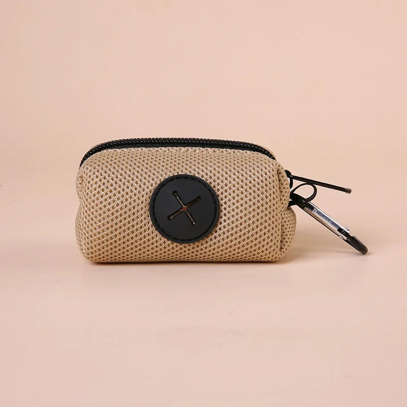 Canvas Dog Poop Pouch Holder, Outdoor Pet Waste