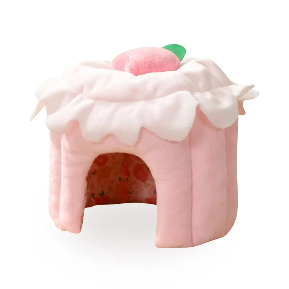 Cake Shape Pet Hideout House Strawberry - MyPetDollar.com