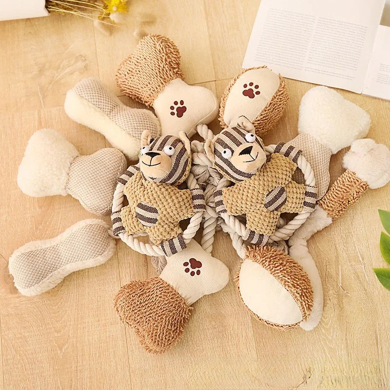 Pet Cotton Rope Toy Dog Sound Canvas Molar - MyPetDollar.com
