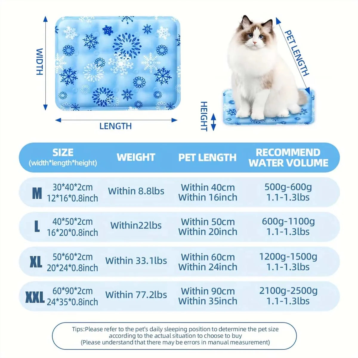 Pet Cooling Mat Ice Gel Self-Watering - MyPetDollar.com