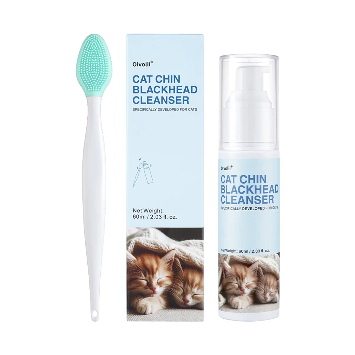 Cat Chin Cleaner 120ml Pet Acne Blackhead Remover Lotion – 2 Colors