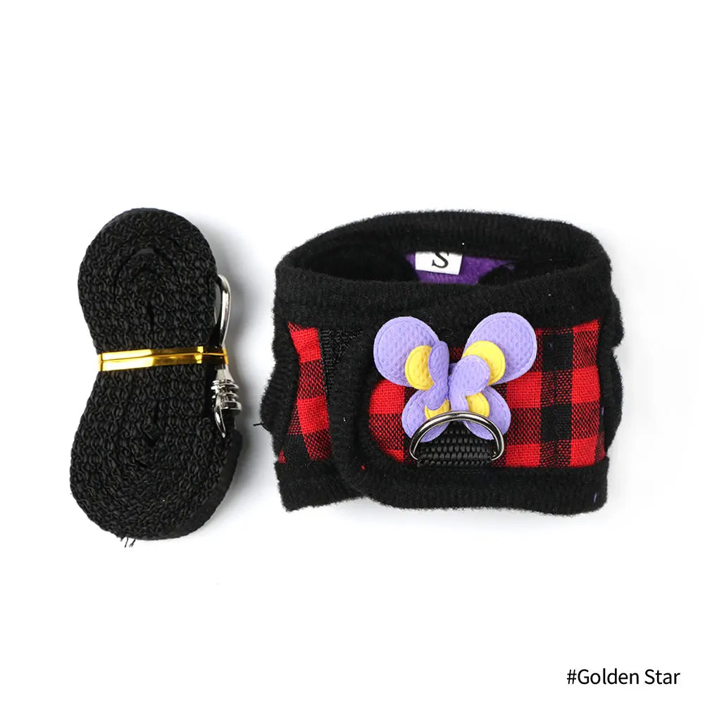 Breathable Small Pet Two-legged Chest Strap Outdoor Traction Rope – 2 Sizes