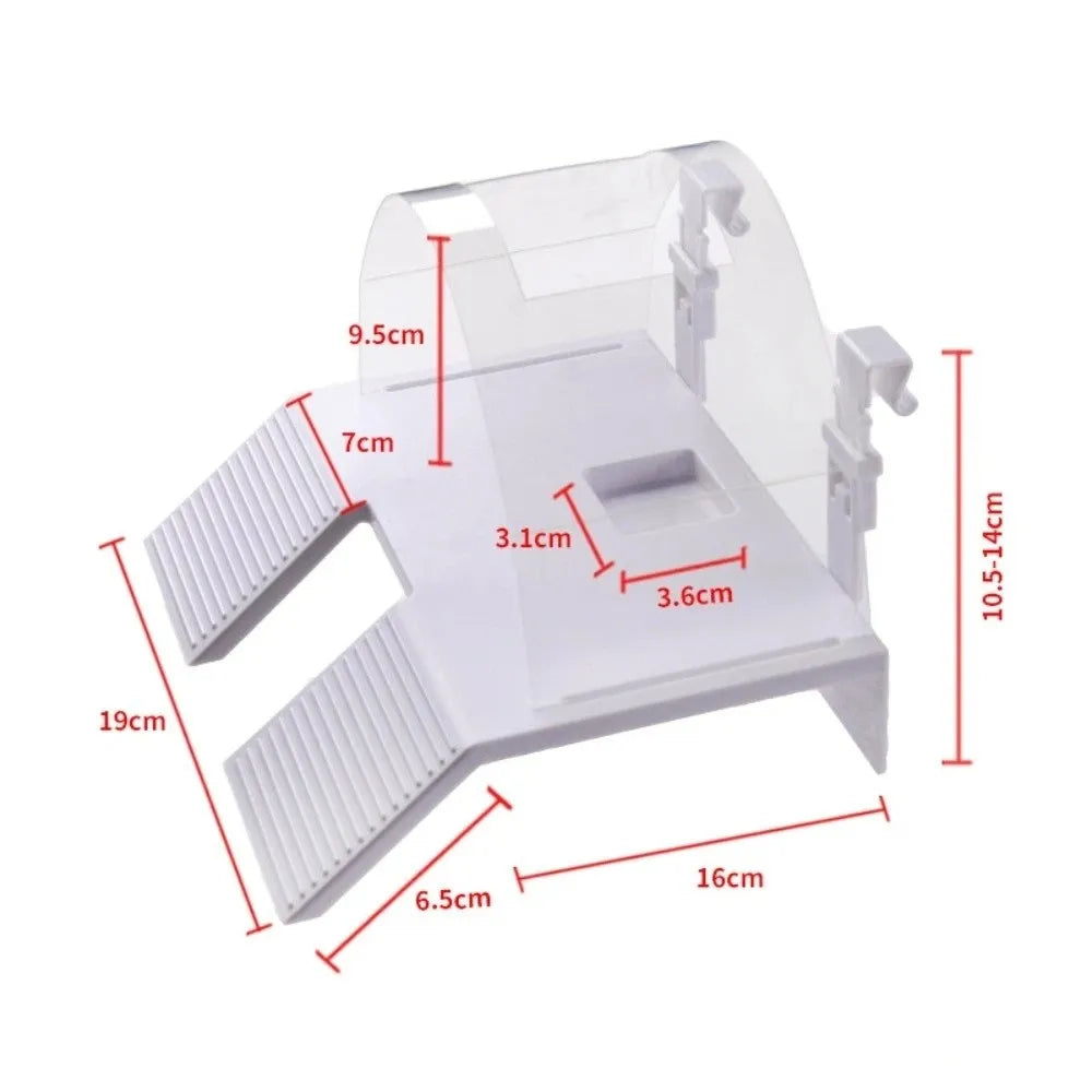 Double Ramp Turtle Basking Platform Anti Escape Cover