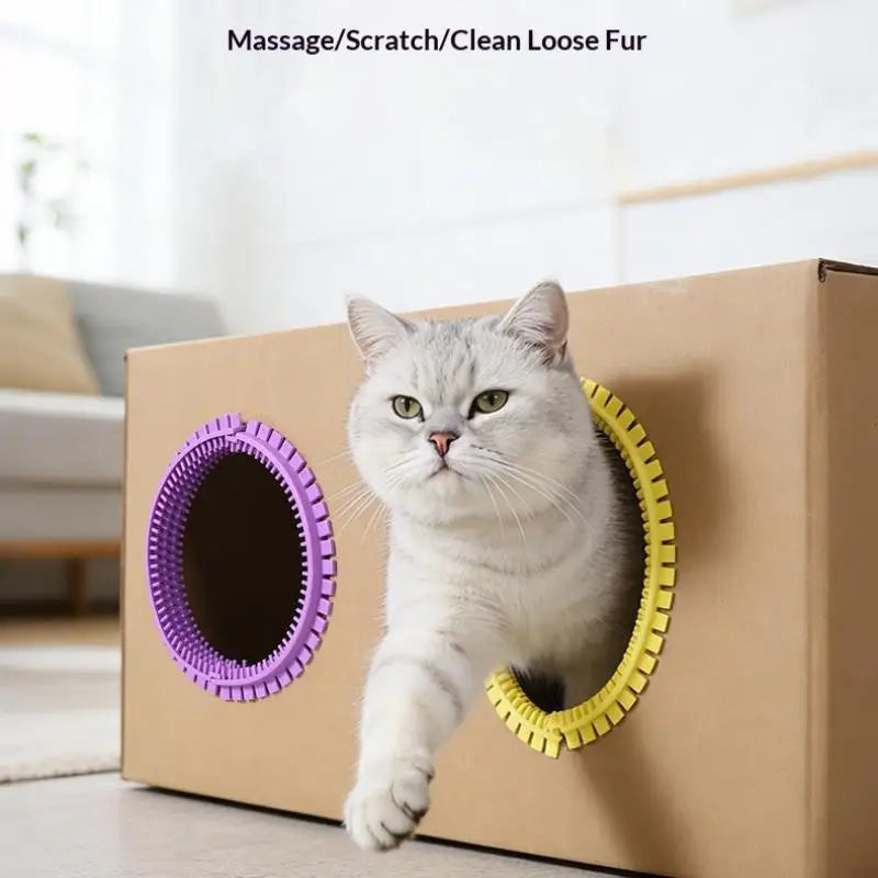 Cat Grooming Ring Self Groomer DIY Cat Hole - MyPetDollar.com