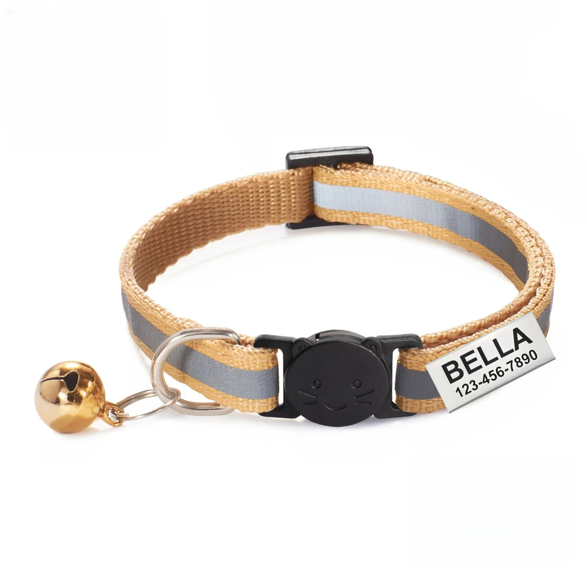 13 Colors Custom Engraved Reflective Cat - MyPetDollar.com