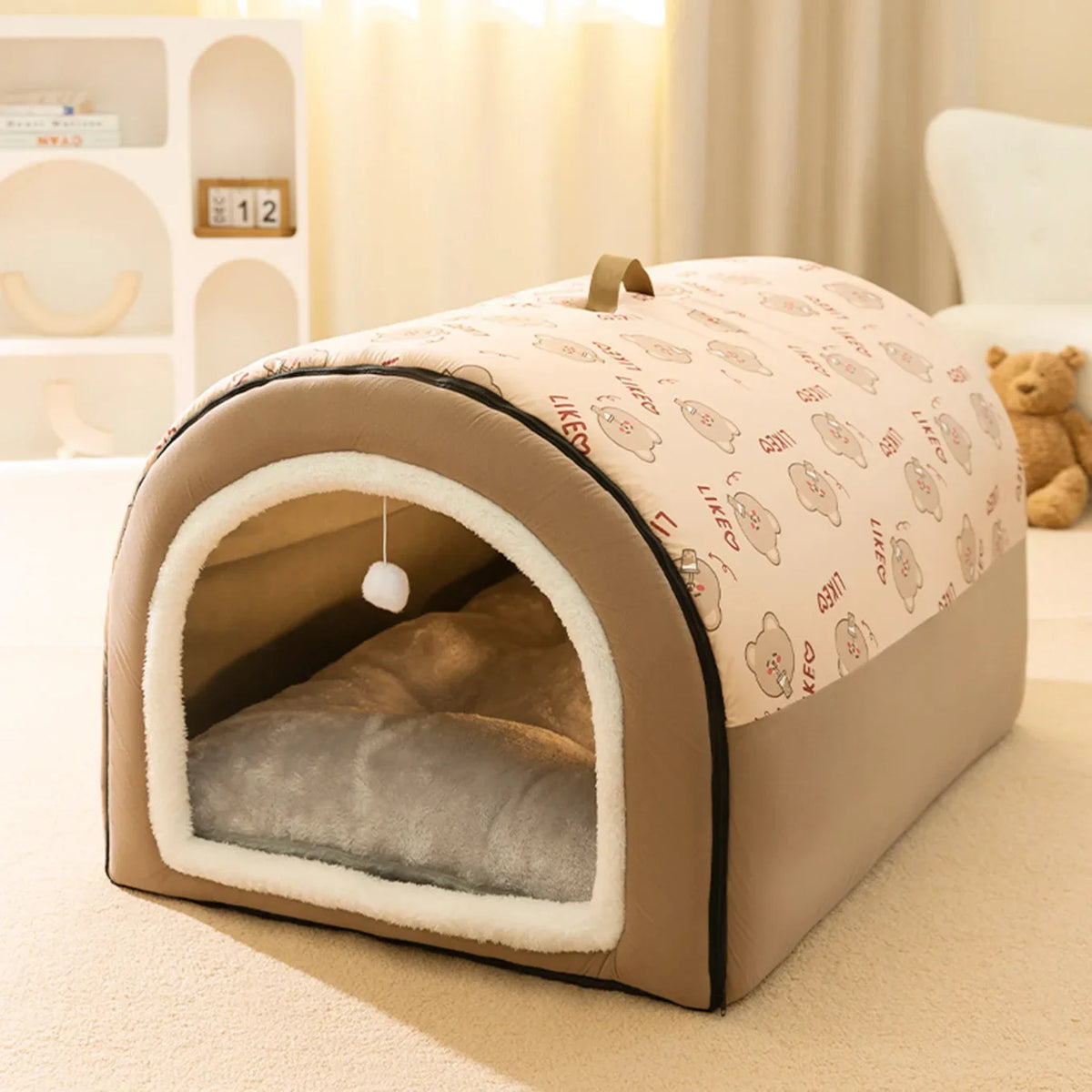Warm Dog House Detachable Pet Sleeping Bed - MyPetDollar.com