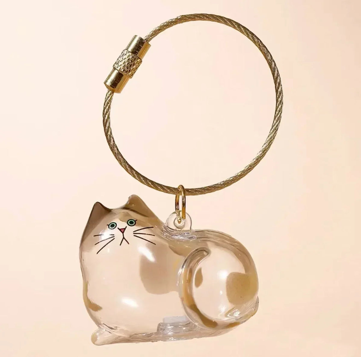 Cute Transparent Cat Fur Display Capsule Plaything