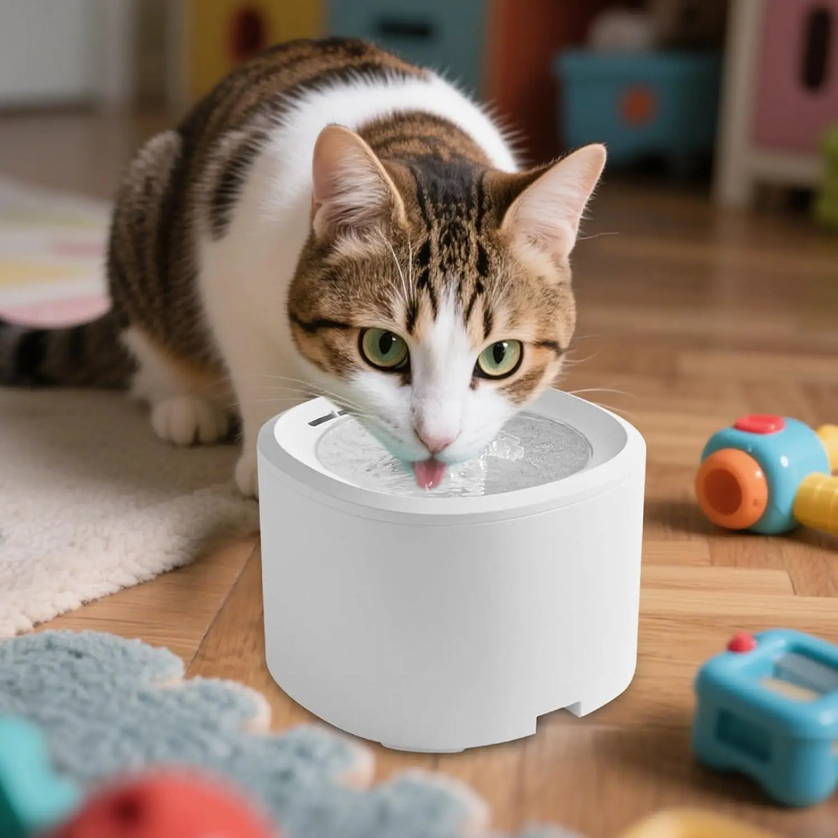 Cat Water Bowls Fountain - USB Powered Quiet - MyPetDollar.com