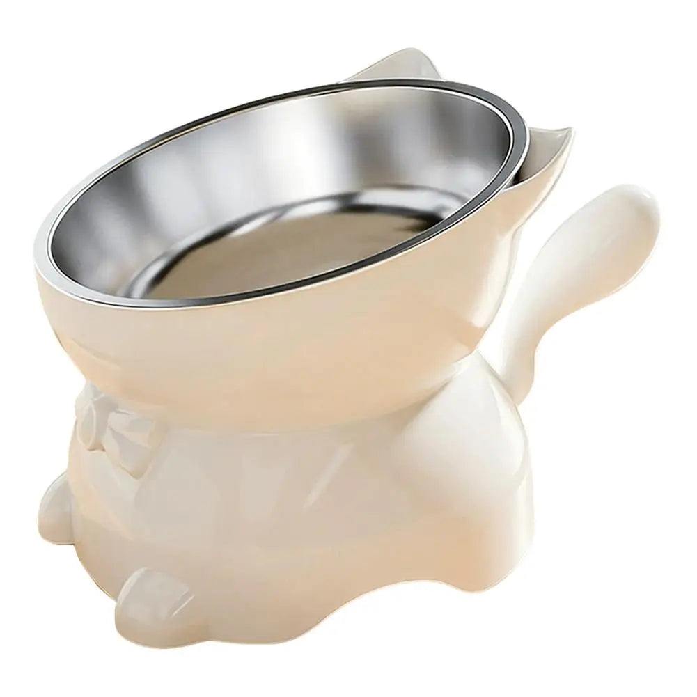 Stainless Steel Creative Cat Head Shaped Bowl – 6 Colors