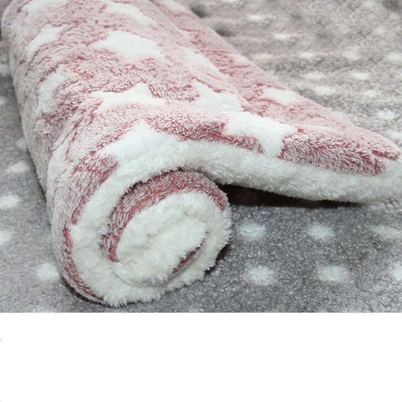 Flannel Pet Mat Dog Bed Cat Bed Thicken - MyPetDollar.com
