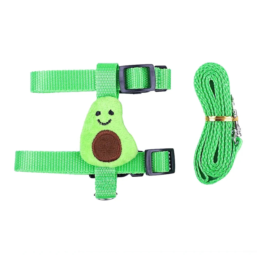 Rabbit Cat Harness and Leash Set Adjustable Pet Lead – Small Pet Supplies