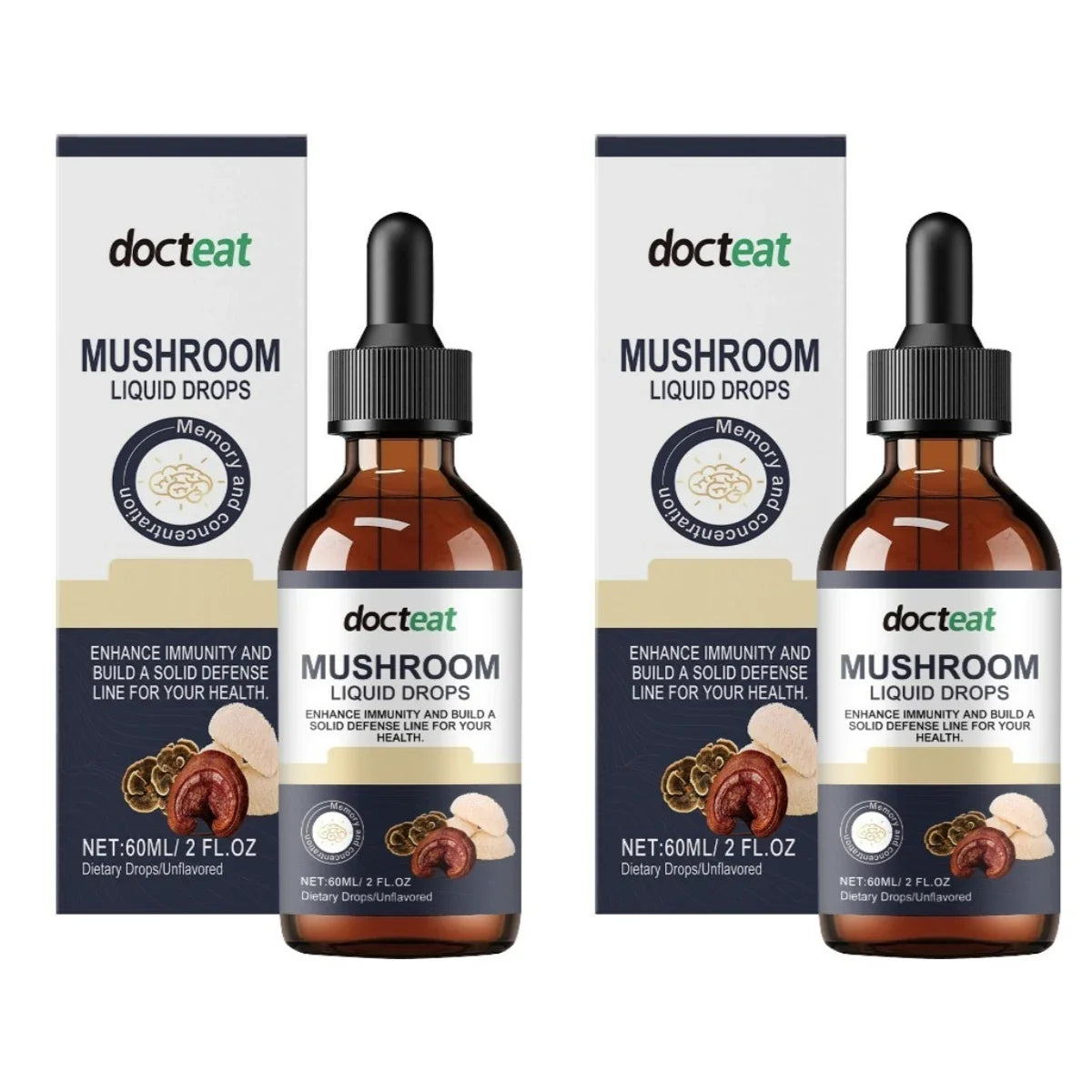 1000 Mg Mushroom Liquid Drops 60ml with Lions Mane Reishi – Farm Accessories