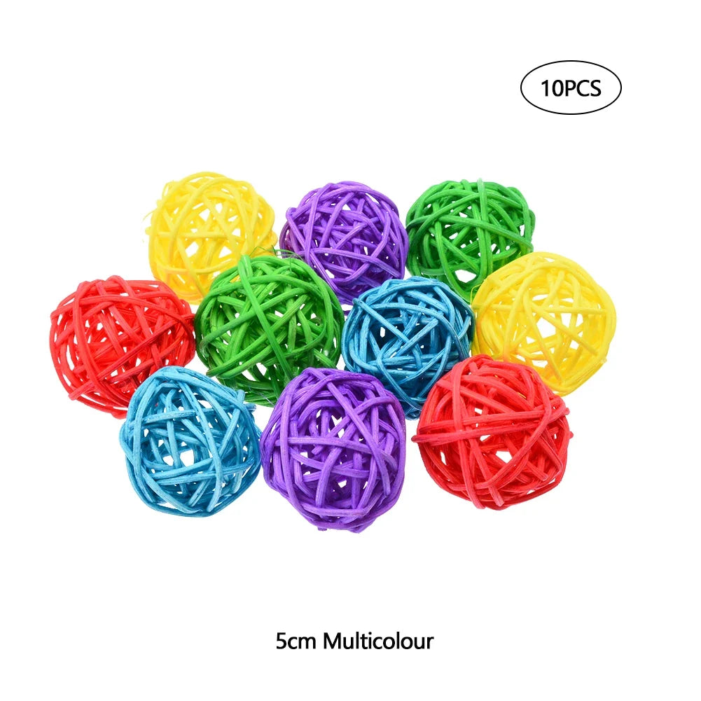 Interactive Rattan Balls Parrot Toys for Birds – view 8