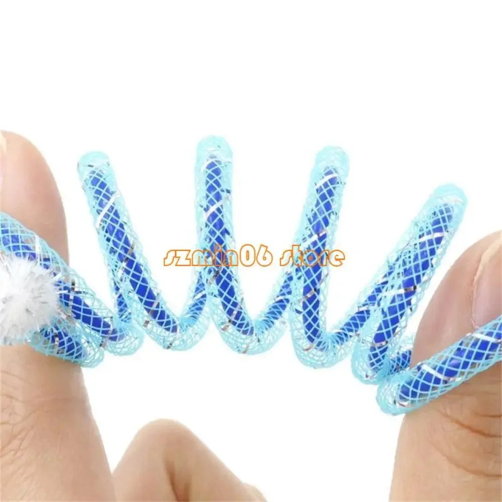1Pcs Colorful Coils Spring with Plush Ball - MyPetDollar.com