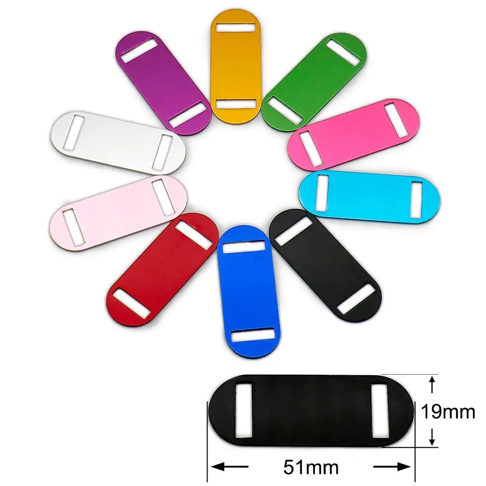 Random Mix 100pcs Aluminum Blank ID Tag - MyPetDollar.com