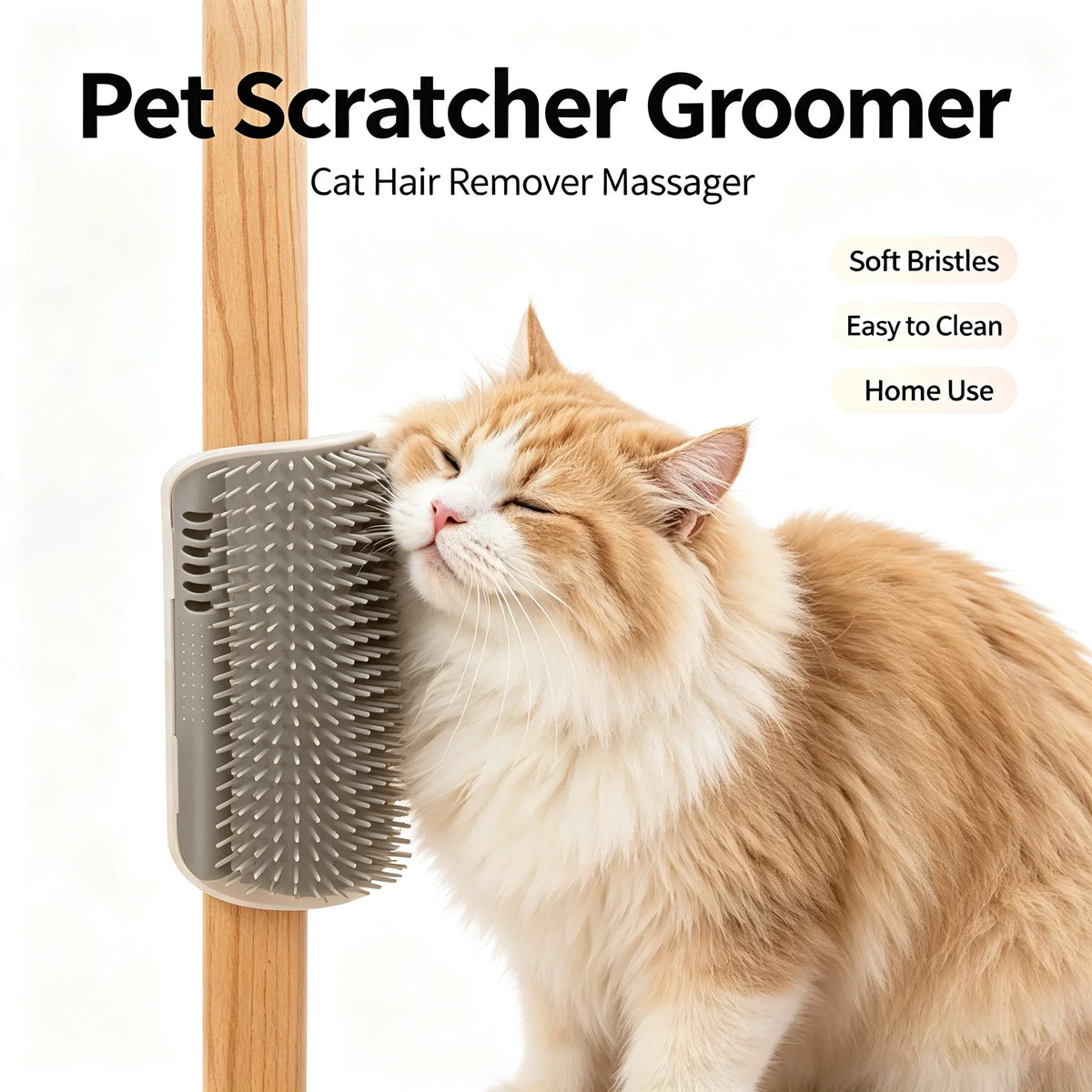 Cat Self Groomer Wall Corner Brush, - MyPetDollar.com