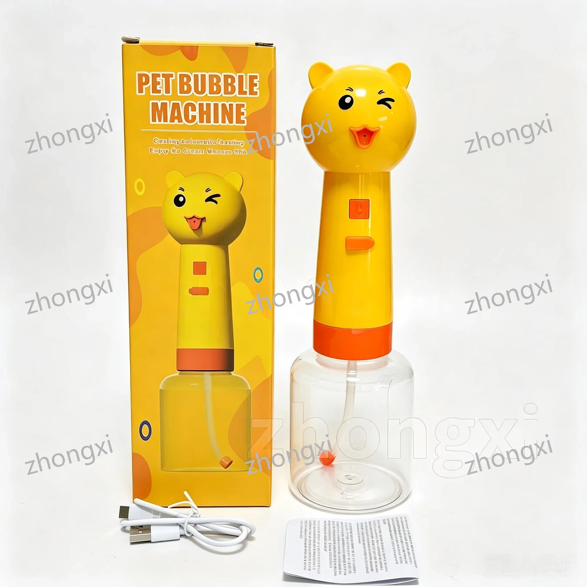 Cute Deer Pet Foam Maker One Button Auto Bubble Generator – 13 Colors