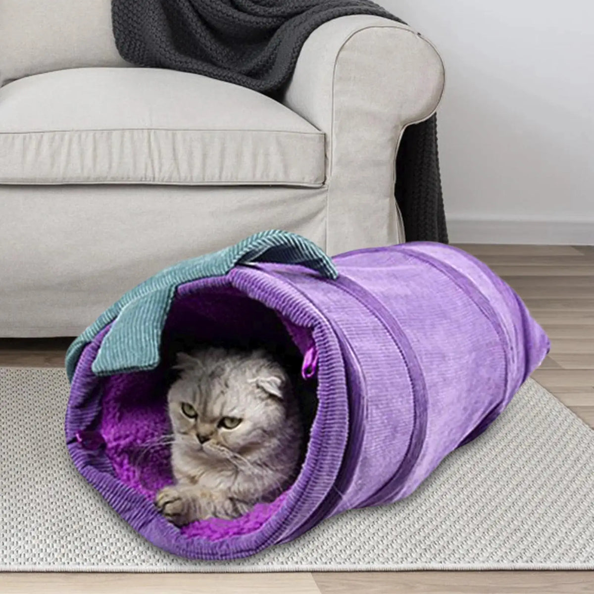 Interactive Portable Cat Hamster Tunnel Hideout Tent for Small Pets