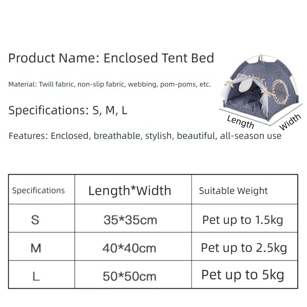 Ventilate Foldable Princess Cat Bed - MyPetDollar.com