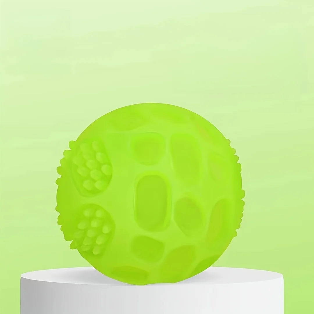 Glow in the Dark Dog Plaything Ball,pet TPR Squeaky Durable Chewing – 2 Colors