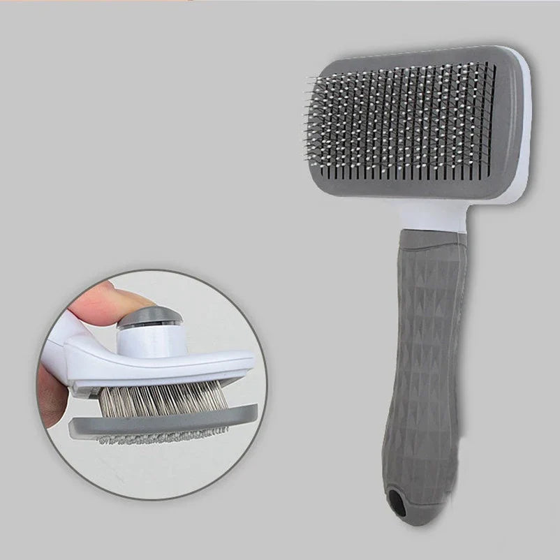 Long Hair Dog & Cat Shedding Grooming Brush – 8 Colors