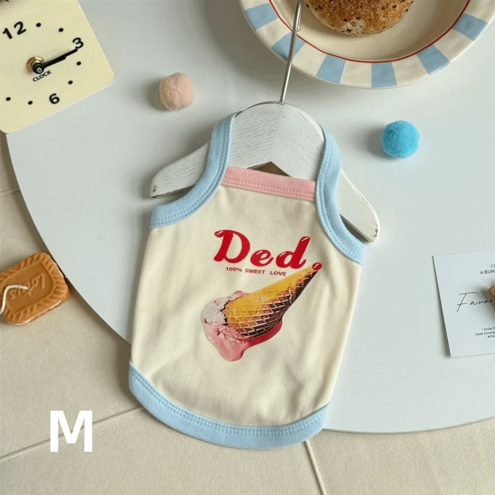 Breathable Cartoon Print Pet Ice Cream Camisole Vest – 8 Colors