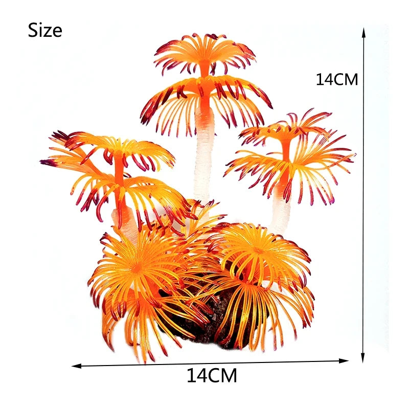 Artificial Underwater Coral Plastic Aquarium Fish Tank – 5 Colors