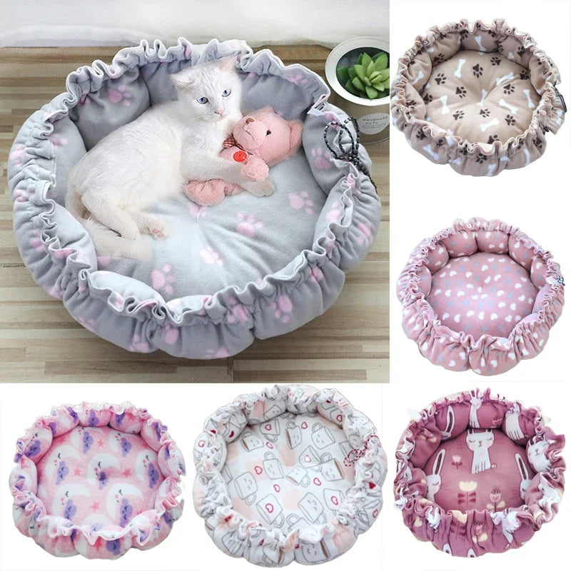 Soft Cat Bed Fluffy Adjustable Cat Cushion - MyPetDollar.com