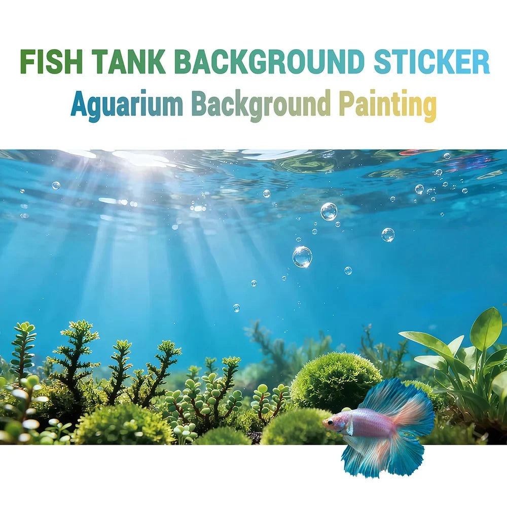 Bubble Oasis, Fish Tank Background Painting, - MyPetDollar.com