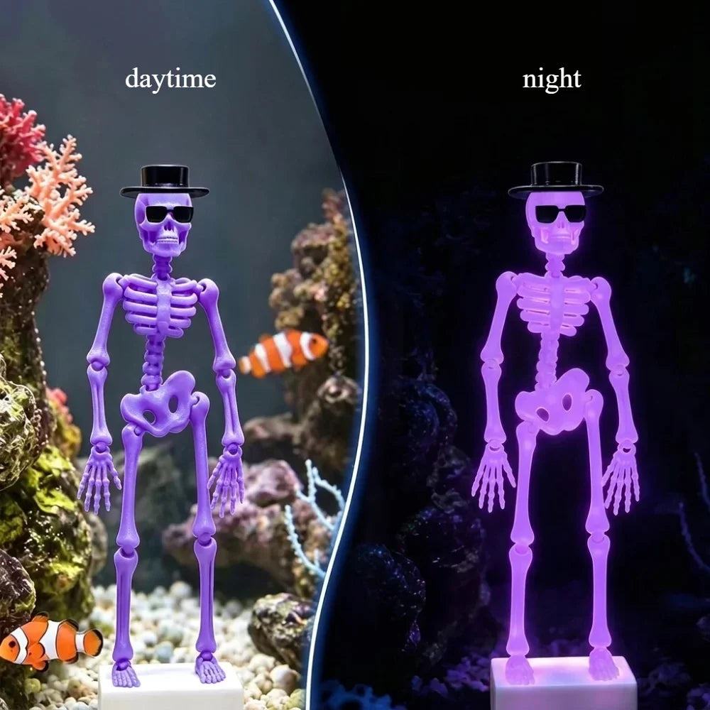 New 3D Printed Dancing Skeleton Aquarium - MyPetDollar.com