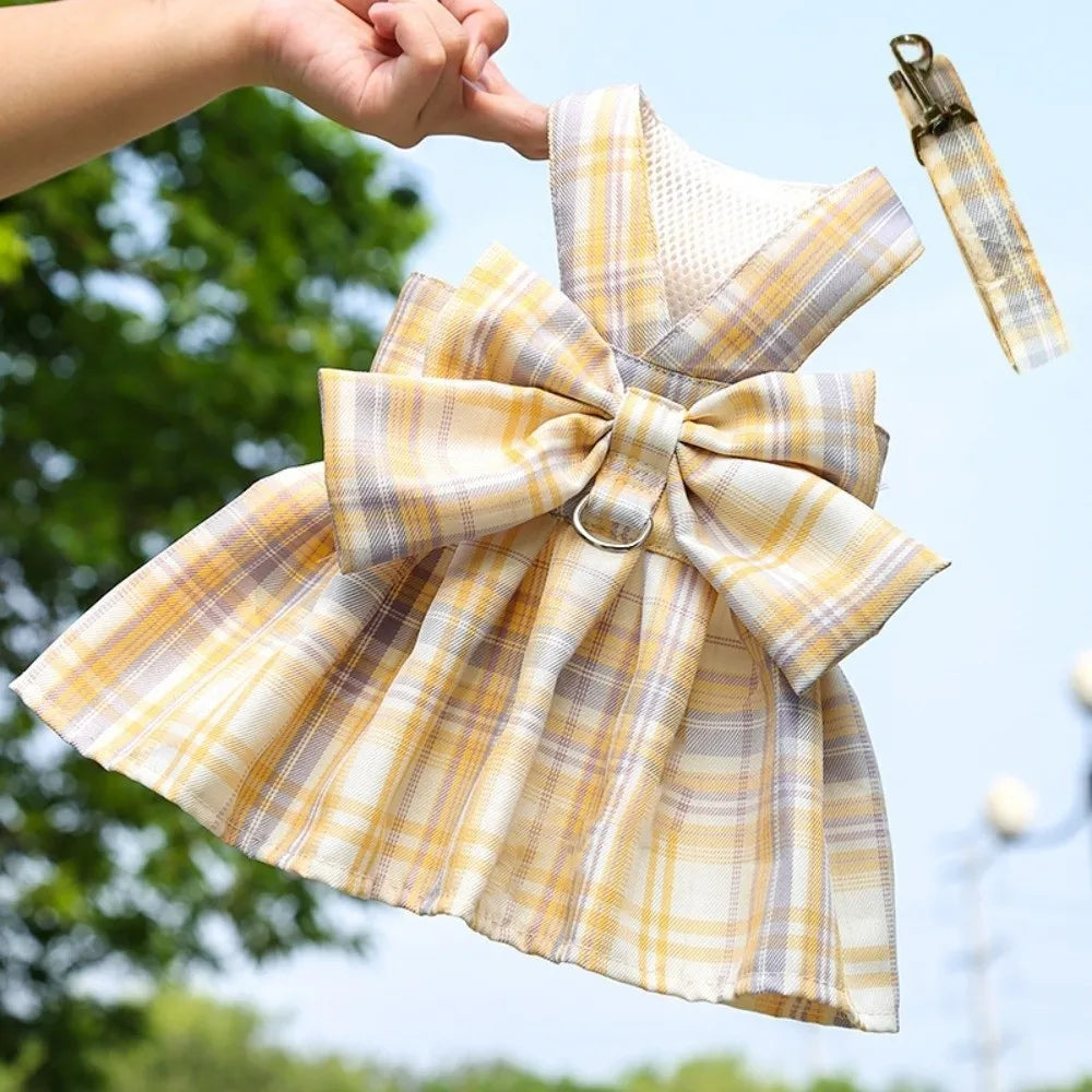 Adjustable Dog Dress Set Mesh Breathable - MyPetDollar.com