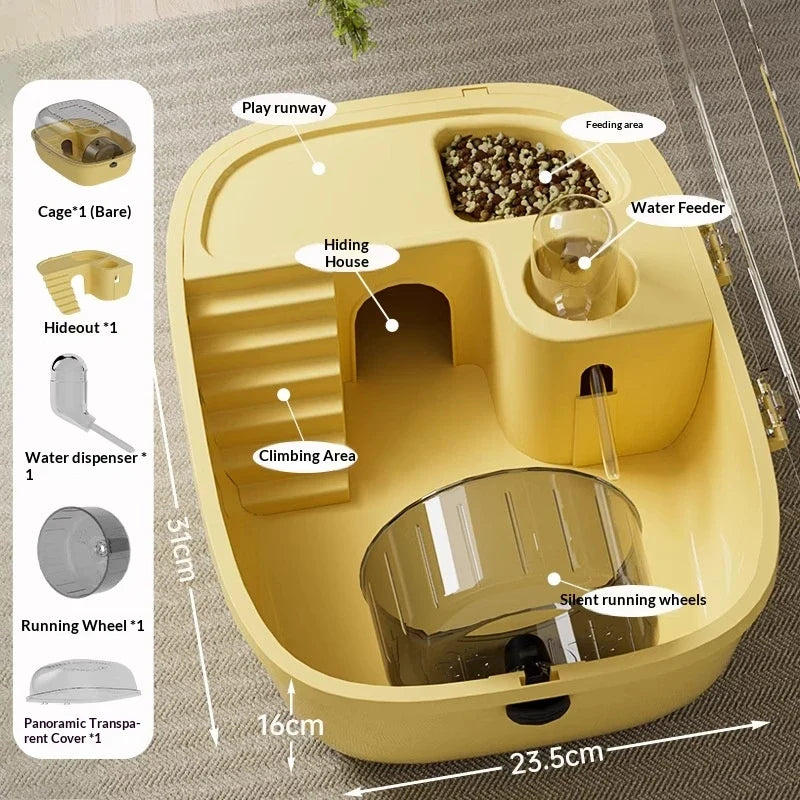 Luxury Large Capacity Hamster Golden Cage