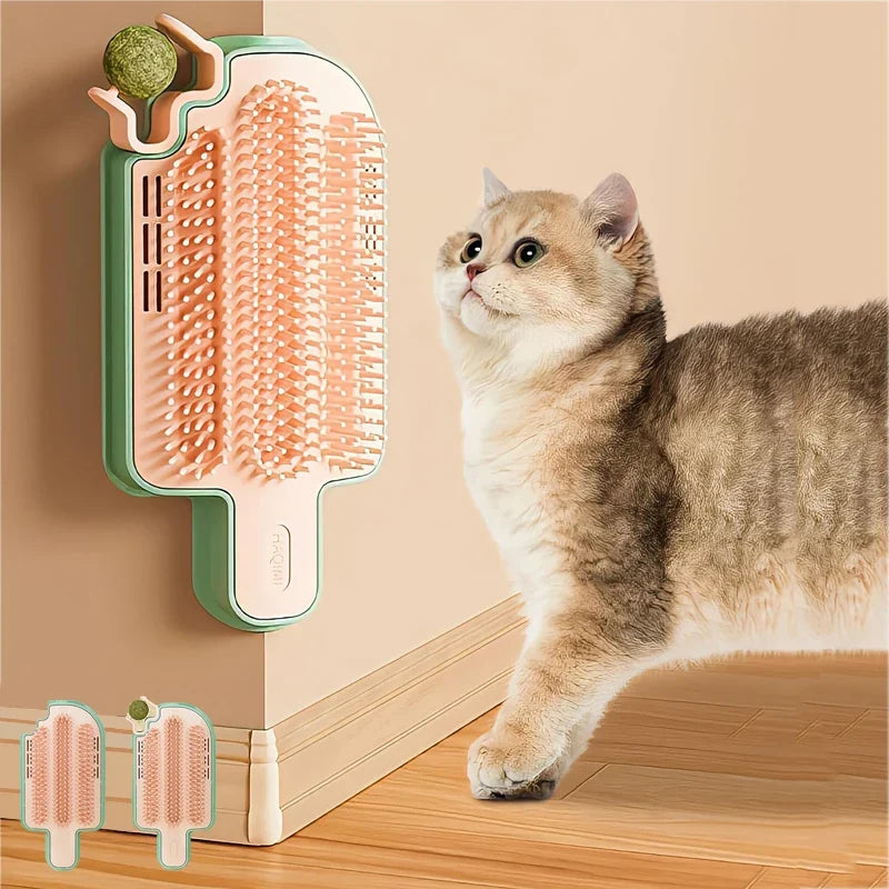 Pet Cat Hair Removal Comb with Catnip Balls - MyPetDollar.com