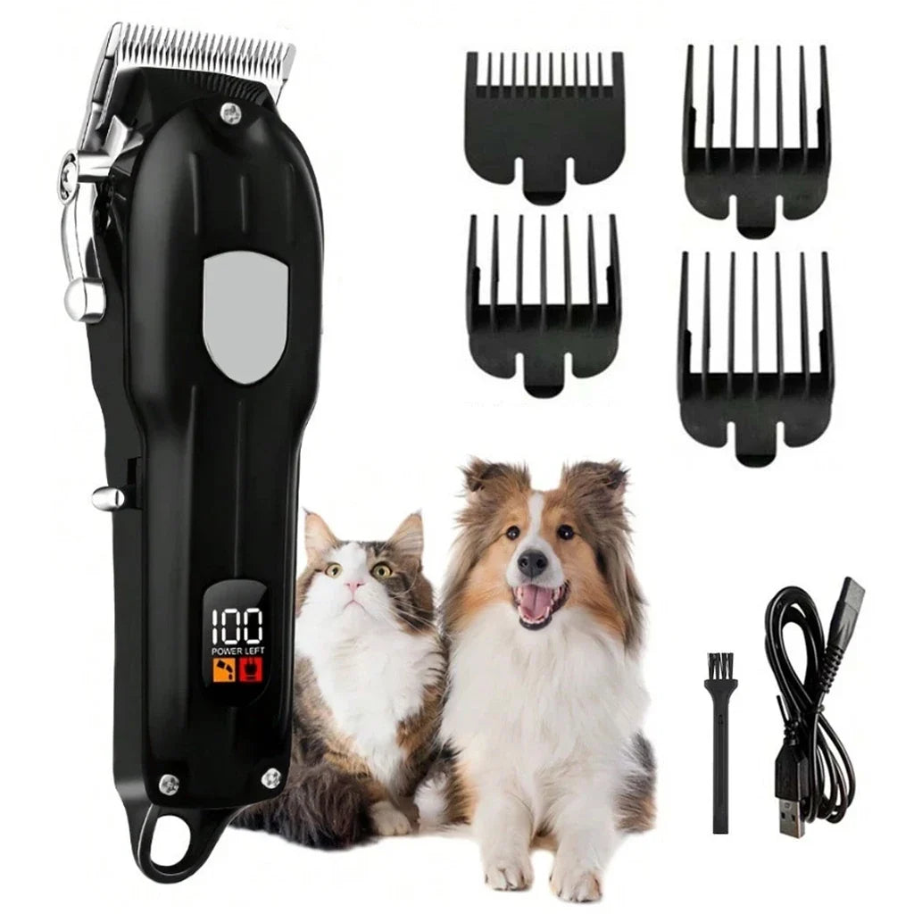 Electric Pet Hair Clipper USB Rechargeable Lcd Display Dog – 3 Colors
