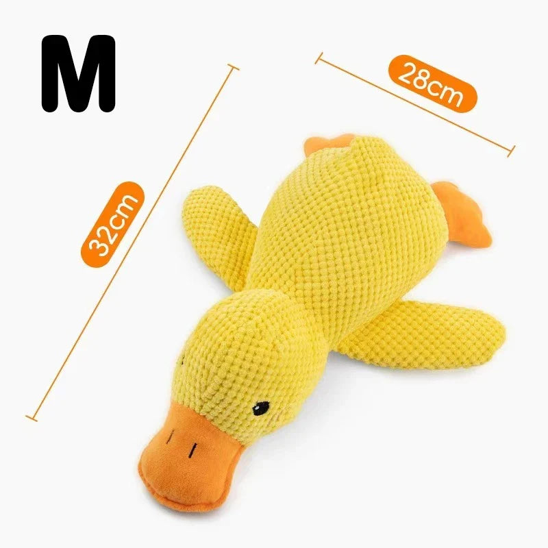 Yellow Duck Dog Plush Toy