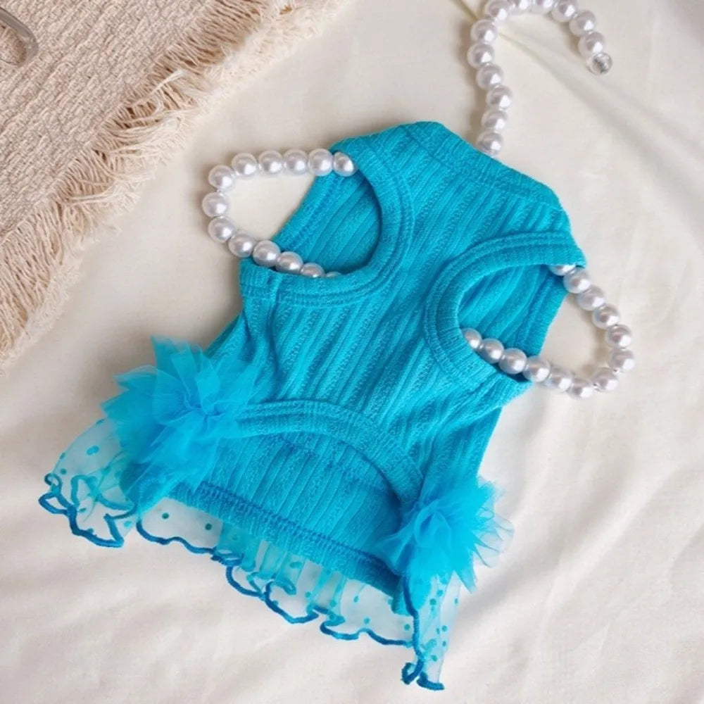 Cute Sleeveless Pet Dog Dress Thin & Soft - MyPetDollar.com