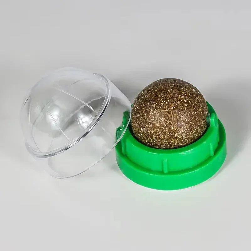 Catnip Cat Wall Sticky Ball Plaything Natural Grass Snack Improve