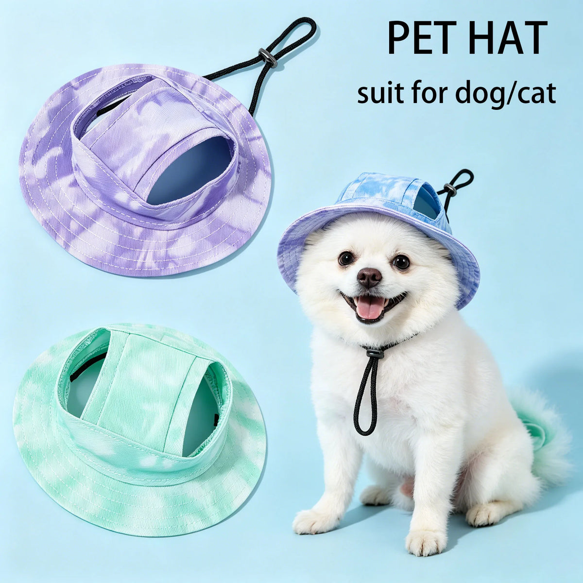 Pets Hat with Ear Holes Adjustable Baseball - MyPetDollar.com