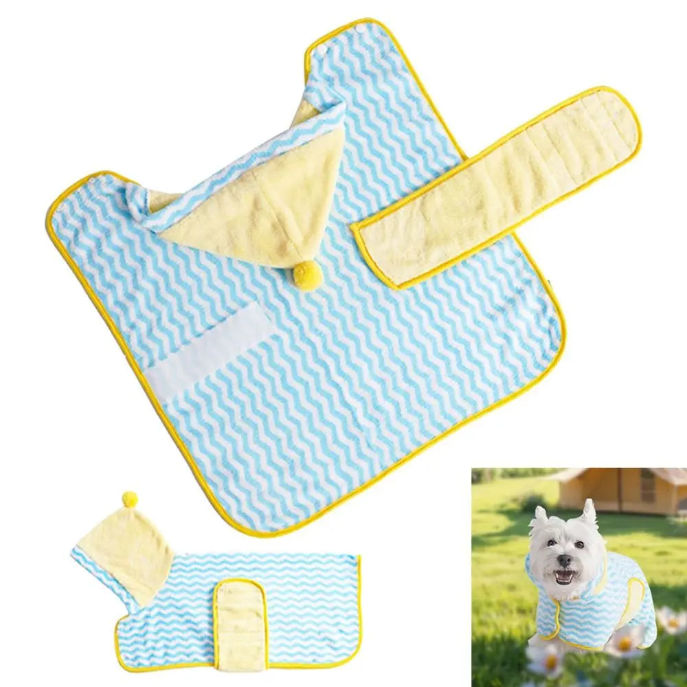 Cute Quick-drying Dog Bathrobe Soft - MyPetDollar.com