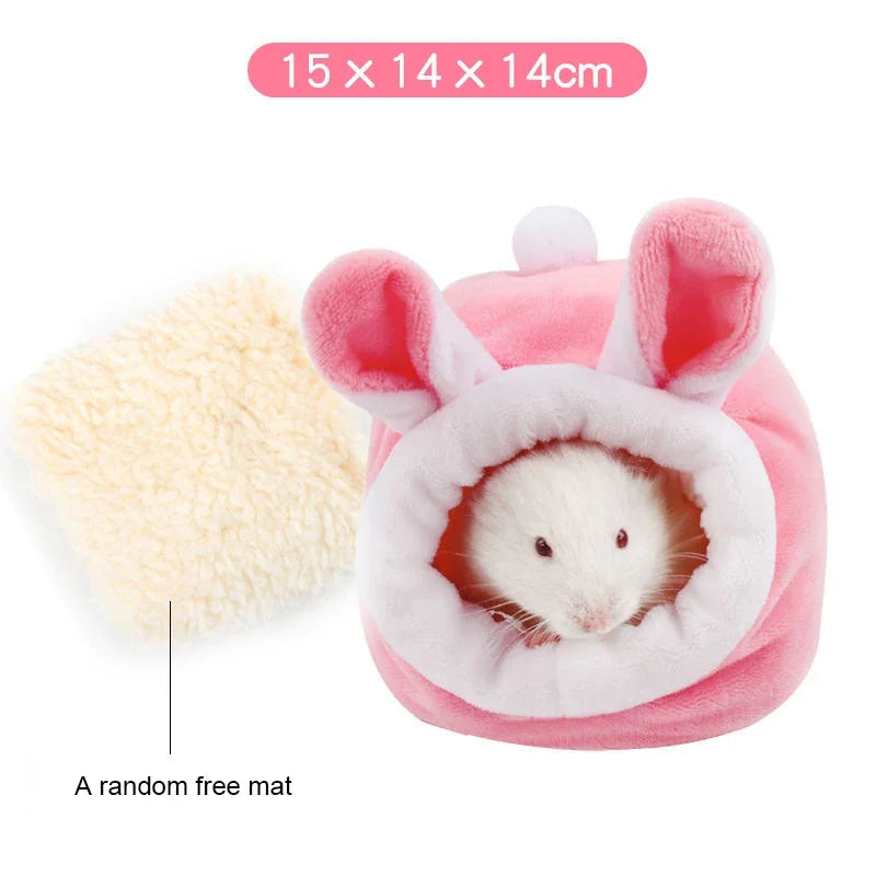 Hamster Supplies Cotton Nest Pet Rat Hanging Bed – 11 Colors