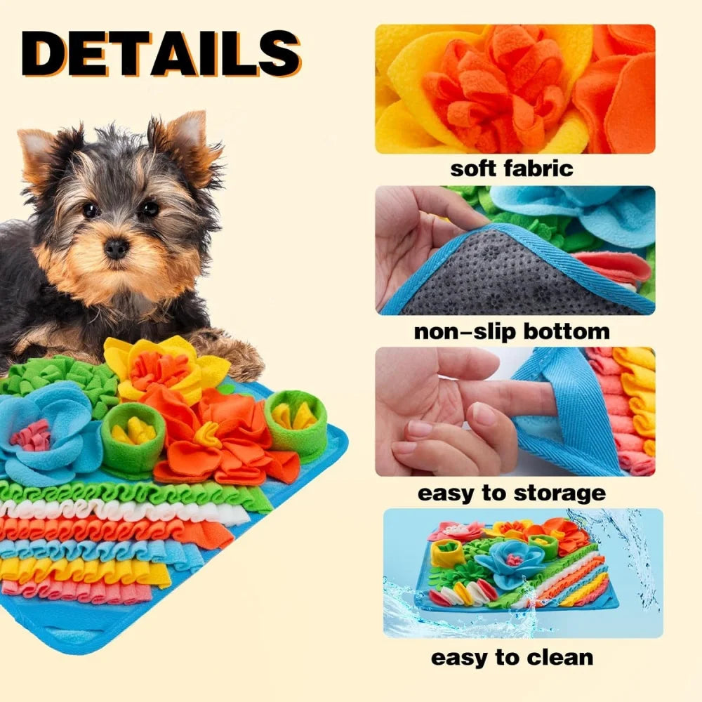 Pet Slow Food Puzzle Mat Pet Feeding Blanket - MyPetDollar.com
