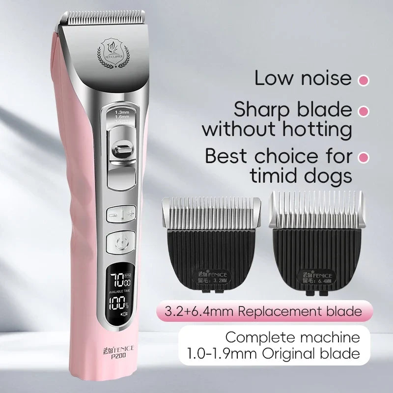 Fenice Upgrade 5000mA Capacity Cordless Lcd Screen Pets Dog – 18 Colors