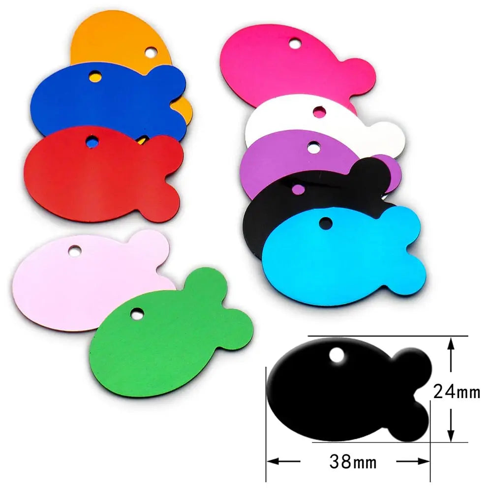 Personalized Random Mix Aluminum Blank ID Tag – 26 Colors
