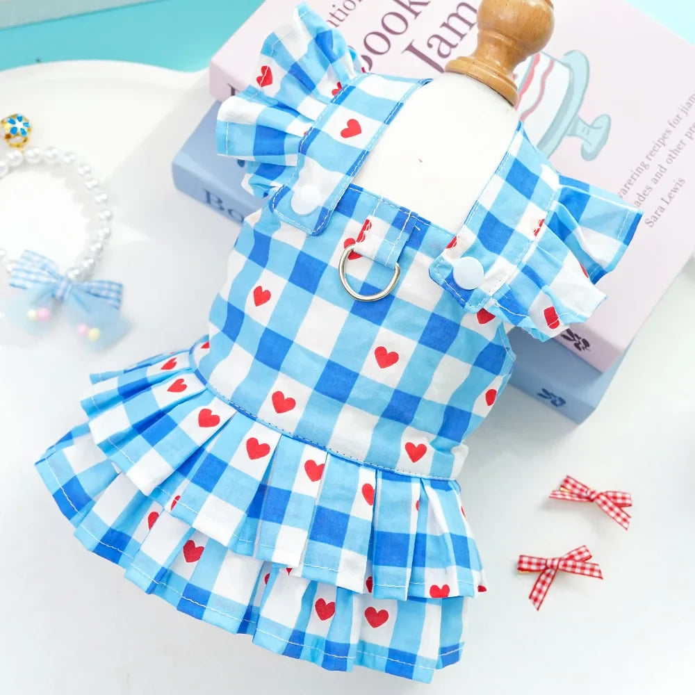 1Pcs Princess Style Dog Clothes Striped Cat - MyPetDollar.com