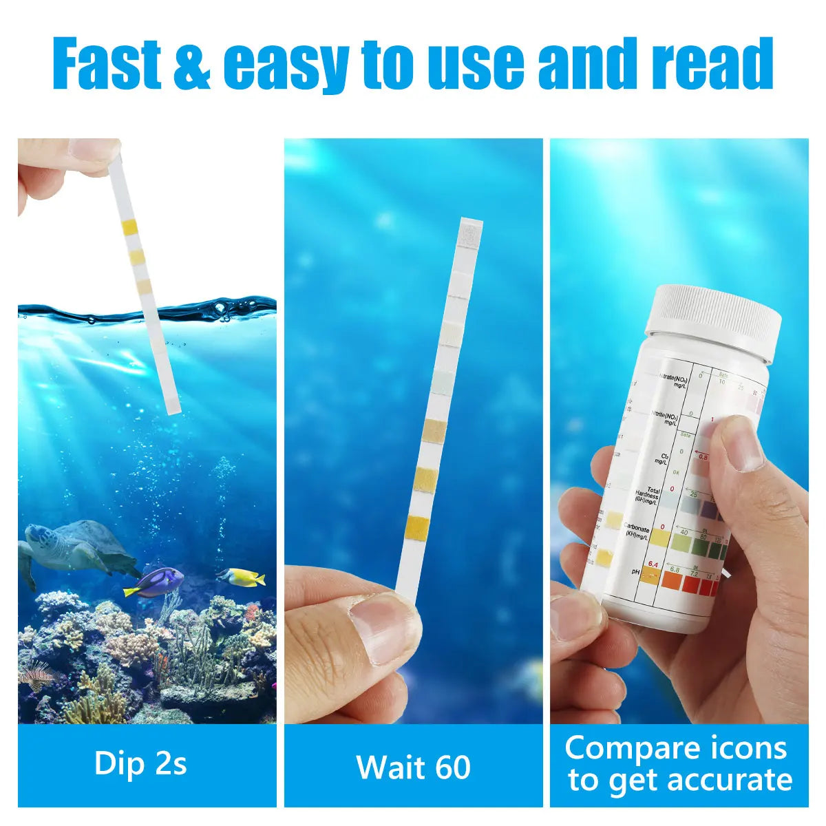 100Pcs Aquarium Test Strips Water Quality - MyPetDollar.com
